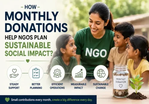How Monthly Donations Help NGOs Plan Sustainable Social Impact?